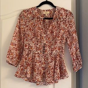 Moulinette Soeurs Anthropologie peplum top size 2